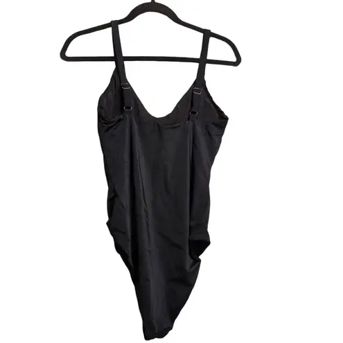 ANDIE NWT Mindy X Marco Black V-Neck Adjustable Straps One Piece Swimsuit MT