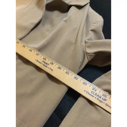 Kate & Mallory Women's Tan Blazer Jacket Single Button Pockets Size M