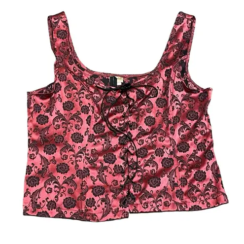 Frederick's of Hollywood Vintage Frederick’s Of Hollywood Red Black Tank Corset With Boning Size 1X