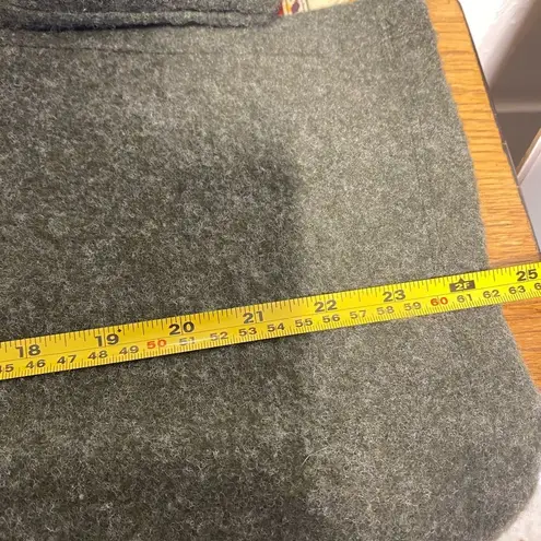 Soft Green mock neck sweater with pearl mesh neck detail size large