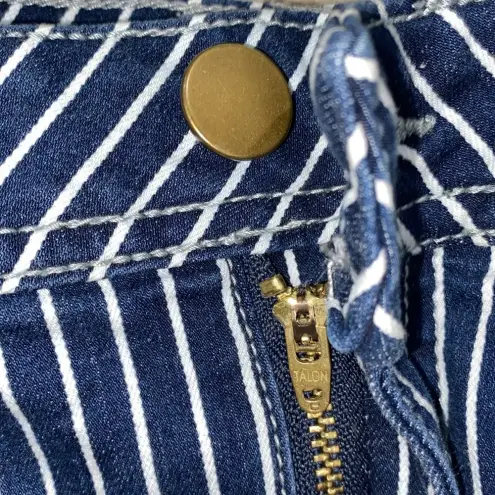 Cato  blue & white striped denim skirt size 8