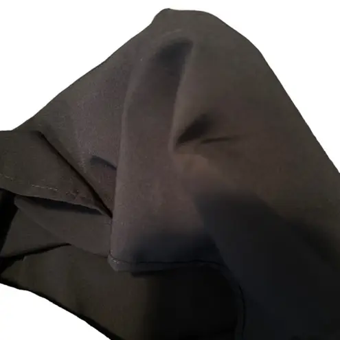 CeCe Navy Blue Faux Leather Floral Applique Mini Skirt Women Sz 2