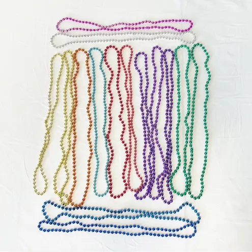 Mardi Gras Fat Tuesday Bead Necklaces Set of 15 Multiple