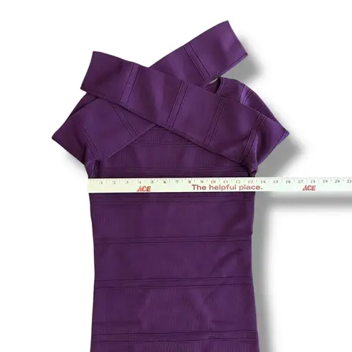 Rolo & Ale Plum Bandage Bodycon Dress Women’s Small Long Sleeve Cocktail Party Red