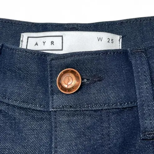 AYR NWOT! All Year Round THE BEAT Y2K Navy Wide Leg Jeans Sz 25 Barrel Leg BOHO