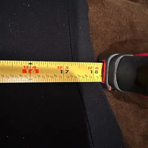 Amanda Smith Black/Shimmer MidiDress Rhinestone Jewel In Back. Sz 12 Zip On Side