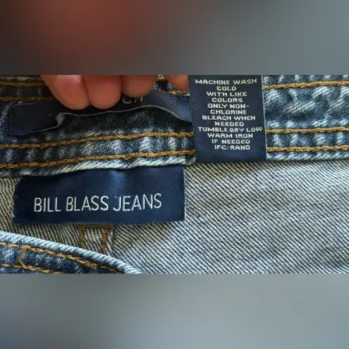 Bill Blass  Jeans Stretch Easy For High Waist Straight Leg Mom Jeans Size 12