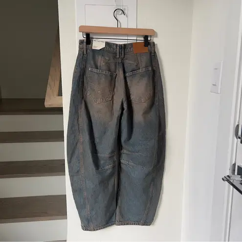 Free People NWT  We The Free Good Luck Mid-Rise Barrel Jeans Lost In The Desert