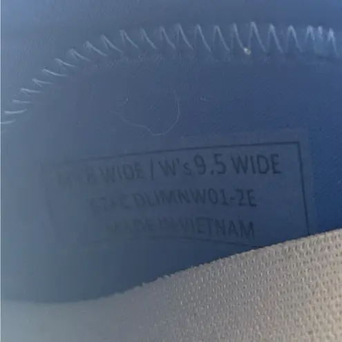 Kizik Unisex White Lima Sneakers Blue Size 9.5