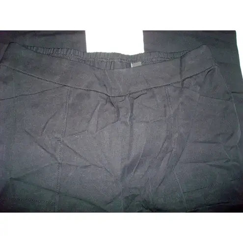 Isaac Mizrahi New Womens Live 6 T Tall 24/7 Stretch Straight Pants Black NWOT