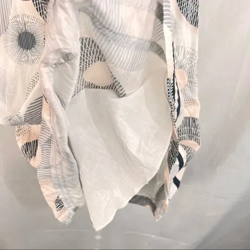 Gentle Fawn Anthropologie Geometric Print Midi Sz S Milkmaid Dress Sundress EUC