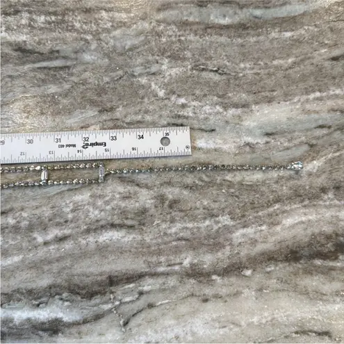 Vintage Mid Century Art deco Rhinestone Belt White