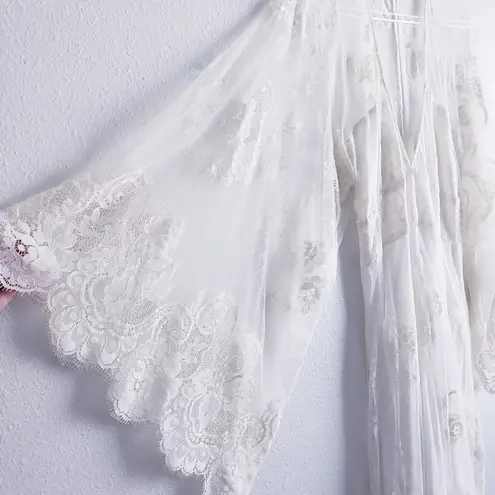 Jen's Pirate Booty Lace Bohemian Maxi V-Neckline Dress