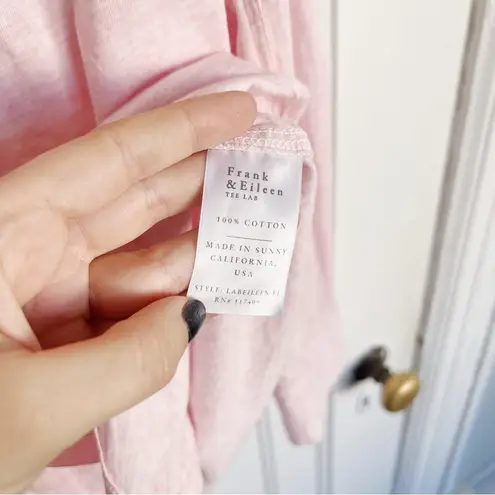 Frank & Eileen • Tee Lab Eileen Relaxed Button-Up Shirt pink Heritage Jersey - Image 9