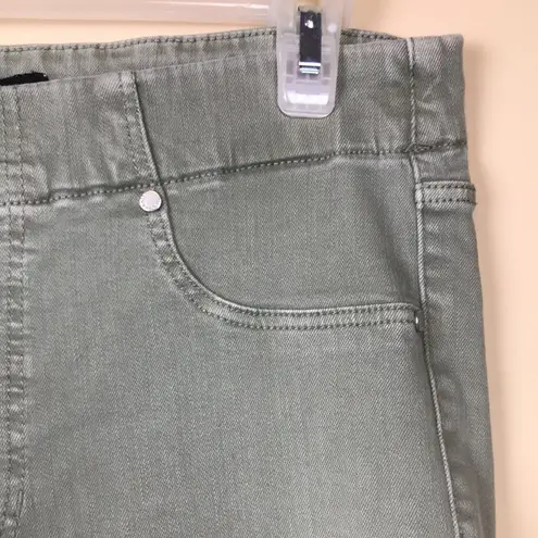 Liverpool Los Angeles Women’s Olive Green Stretch Cropped Denim Jeans