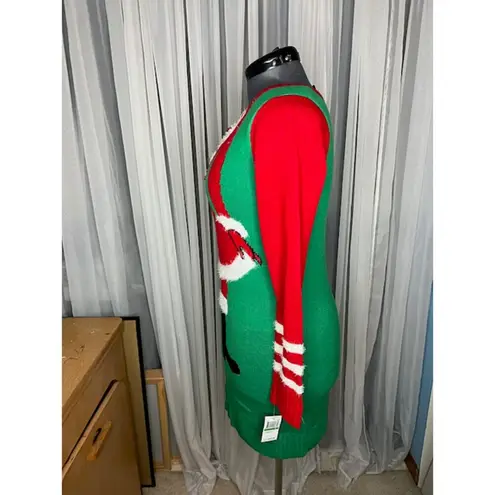 Love Always Cheers Christmas sweater NWT Green Size L