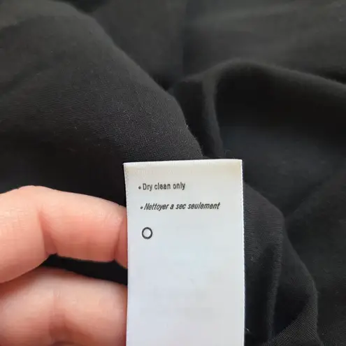 Paige  Katharina Silk Black & Floral Print Midi Dress