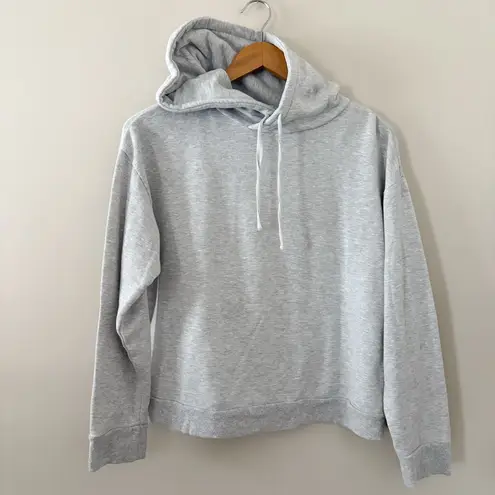 Quince SuperSoft Fleece Pullover Hoodie Heather Grey Size S