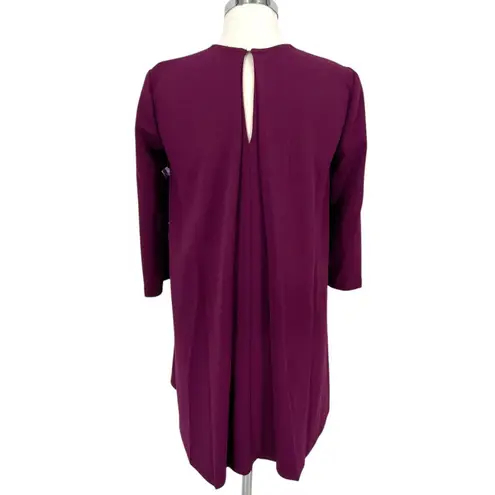 Donna Morgan Shift Swing Dress Purple Fuchsia Size 0 NWOT