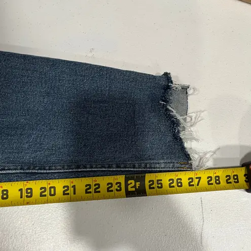 RE/DONE  Jeans Womens Size 29 90s High Rise Ankle Crop in Dusk Destroy Button Fly