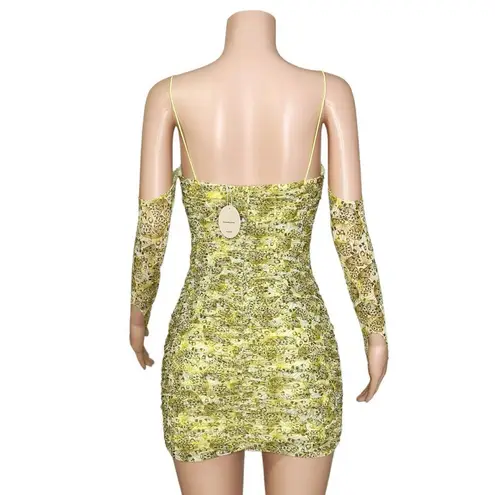 Camila Coelho Mariposa Mini Dress, Yellow Butterfly, XS