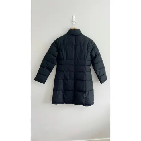 Garnet Hill Black Long Maxi Shaped Down Coat 6