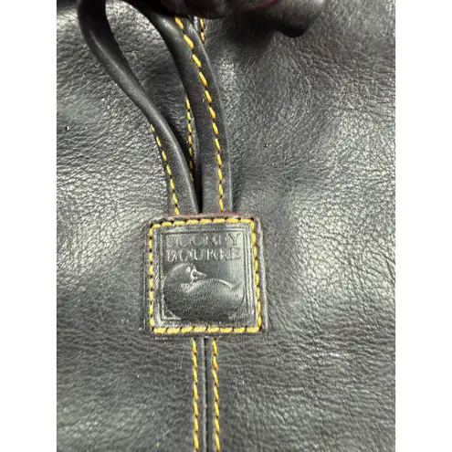 Dooney & Bourke Dooney Bourke‎ Leather Crossbody Bag Flap Top Black Designer Purse