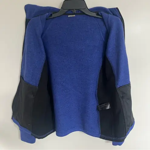 ZeroXposur Mid-weight Fleece Hooded Jacket IRIS SPARK Women's Size Medium Blue