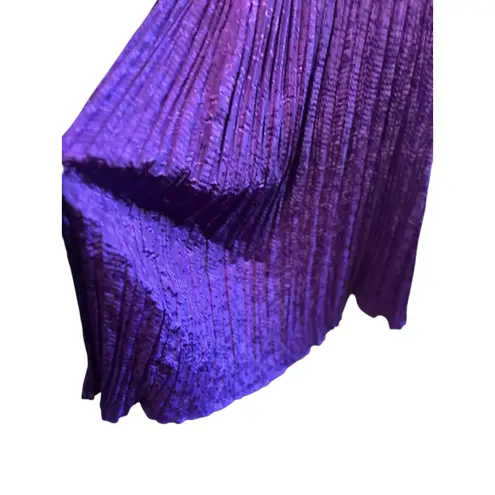 Premier Intimates OSFM VTG House Dress MuuMuu Purple Crinkle w/ Aztec Sq Neck Size undefined