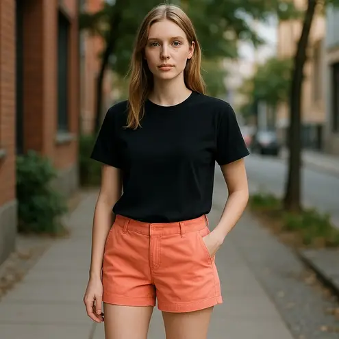 J. Crew Factory Womens Shorts Sz 00 3" Chino Neon Peach NEW Orange