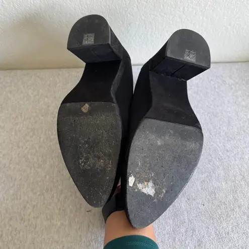 Eileen Fisher  Signy Knit Block-Heel Pumps in Black Size 10