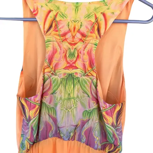Walter Baker Halter Parrot Print Maxi Dress NWT Tropical Sleeveless. SZ:S