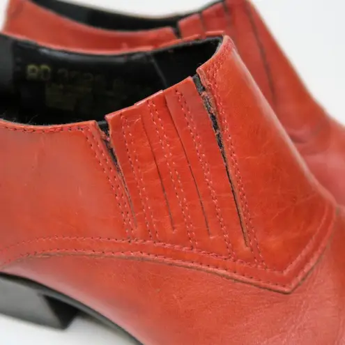 Durango Vintage 90s Red Leather Cowboy Boot Mules