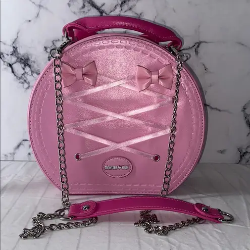 Monster High Draculaura Bow Crossbody Bag Pink Round Crossbody Bag Chain Strap