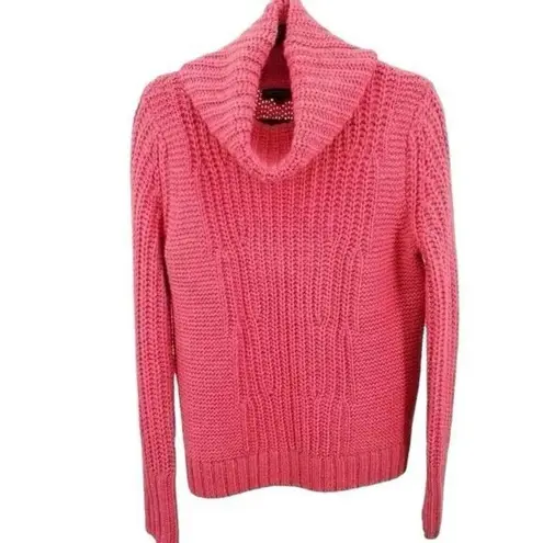 Banana Republic ✨ Alpaca/Wool-Blend Chunky Pink Turtleneck Pink Sz Small Sweater✨