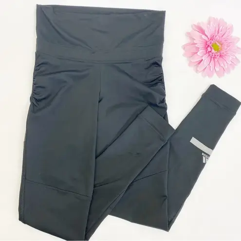 Adidas X Stella McCartney The Essential Fold Tight Leggings: Black