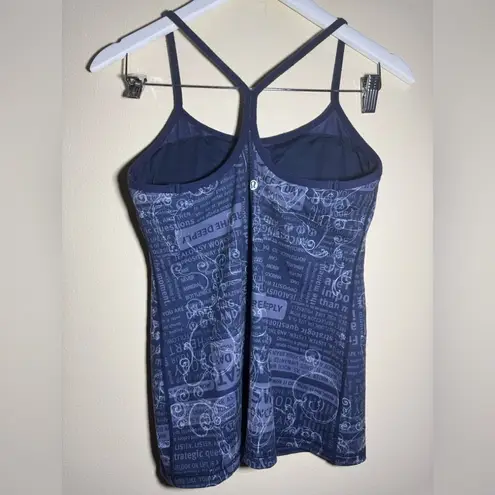 Lululemon  Power Y Tank Manifesto Blue