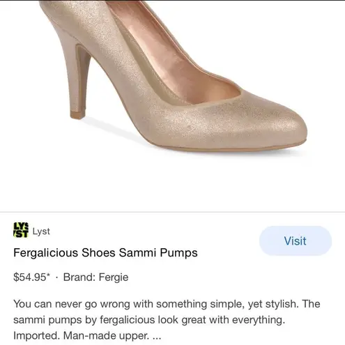 Fergalicious Gold Shimmer Pump