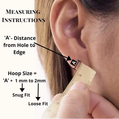 Black Huggie Hoop Earrings 12mm