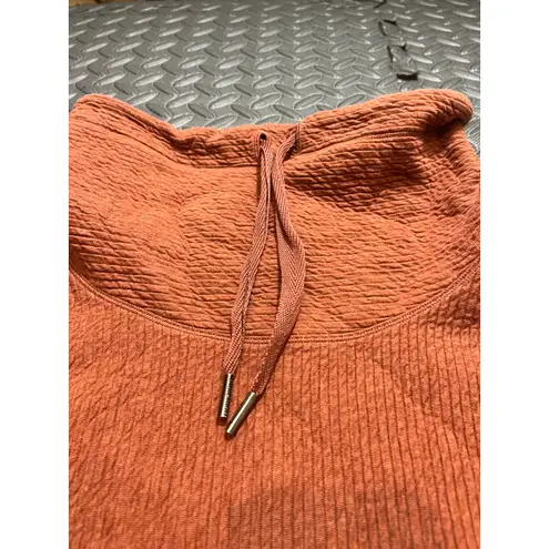 Lululemon Retreat Yourself Pullover High Neck Bell Sleeve Body Skimming Size M/L Orange Size M