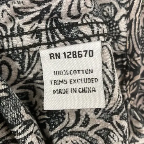 Cowgirl Hardware Black & Gray Pearl Snap Long Sleeve Cowgirl Western Top S