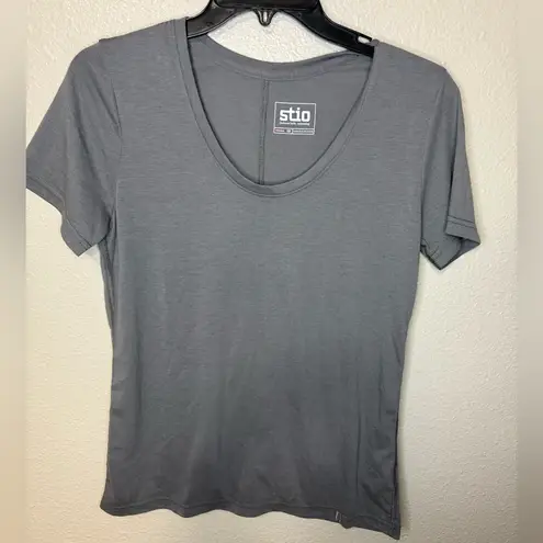 Stio Women's Charcoal Short Sleeve Tee Gray Size XS