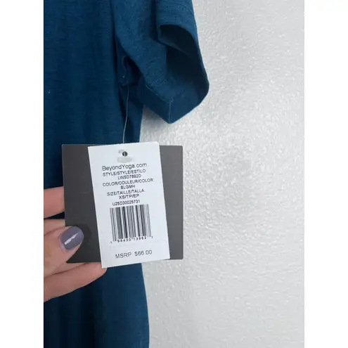 Beyond Yoga Women's Short Sleeve Athletic Tee Shirt Blue Sz XS