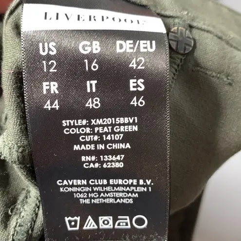 Liverpool Dark Green Skinny Jeggings Pants Size12