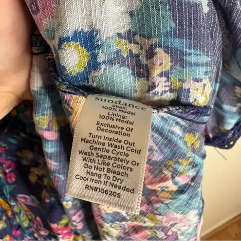 Sundance Kimono Style Dress Cover Up Boho Bohemian Embroidered pxs festival Blue