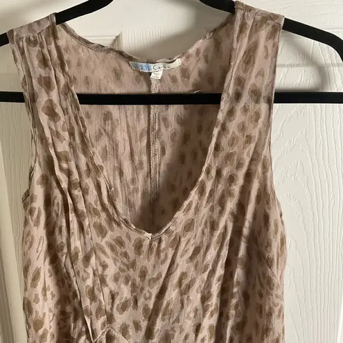 Cecico Women Leopard Print Sleeveless Blouse size medium