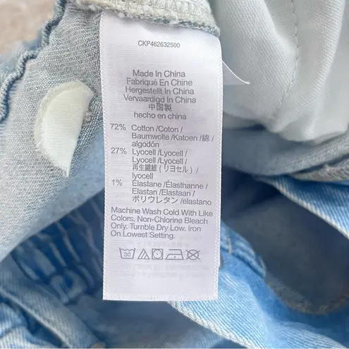 Madewell  High Rise Tapered Blue Jeans Size Large Balloon Light Elastic Waist - Image 10