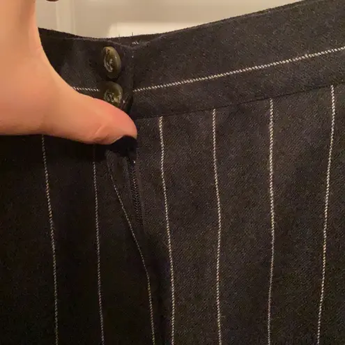 Harvé Benard Vintage 90s gray pinstriped high waist wool dress pants, size 8