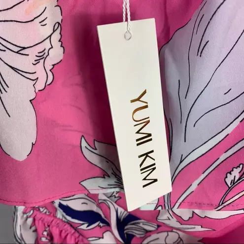 Yumi Kim Pink floral print off shoulder romper