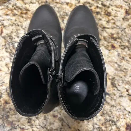 Booties Elegant Black Studded Ankle Booties 8 1/2 M Diba Size 8.5